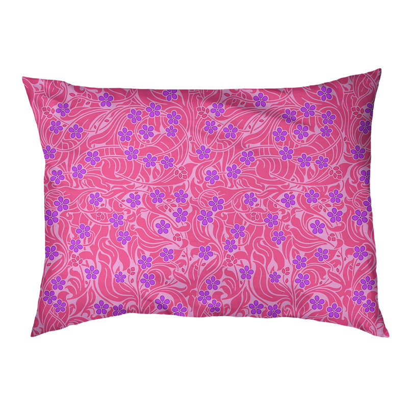 Tucker Murphy Pet™ Byrge Swirly Floral Outdoor Dog Pillow Wayfair